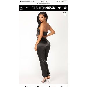 My revenge satin pant set